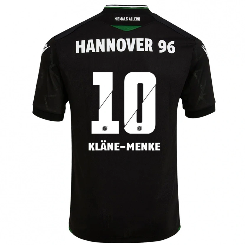 DanxenキッズPirmin Kläne-Menke#10黒 緑アウェイシャツ2025/26ジャージーユニフォーム