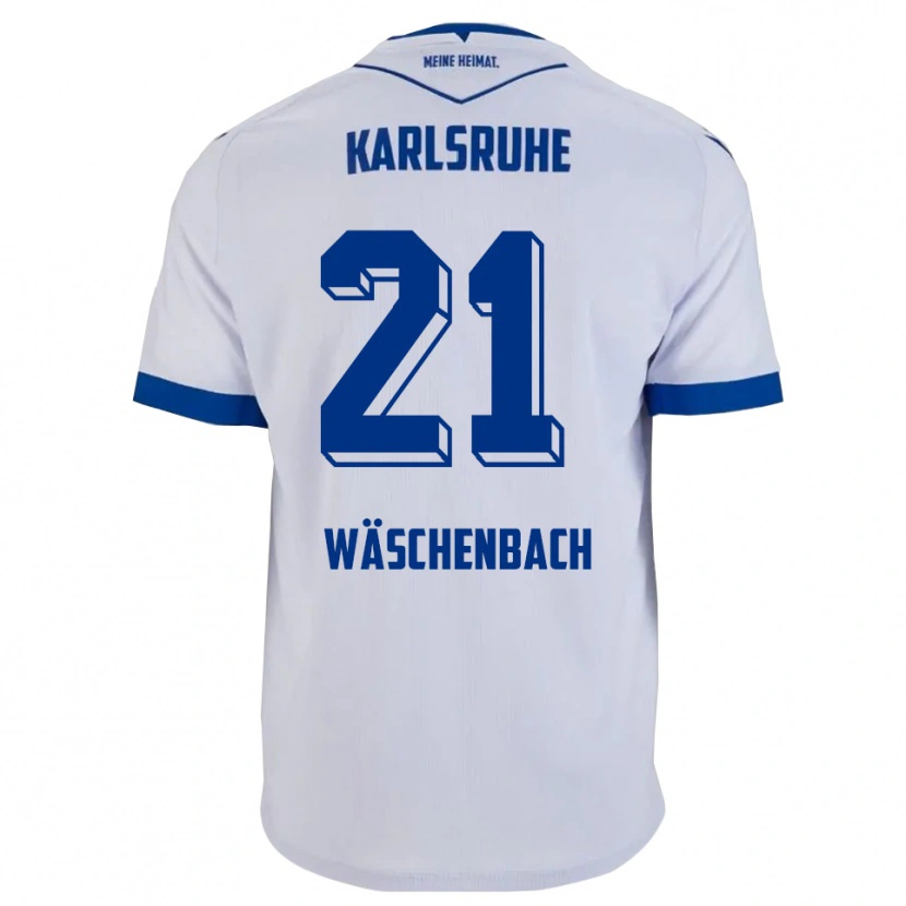 DanxenキッズMeiko Wäschenbach#21白 青アウェイシャツ2025/26ジャージーユニフォーム
