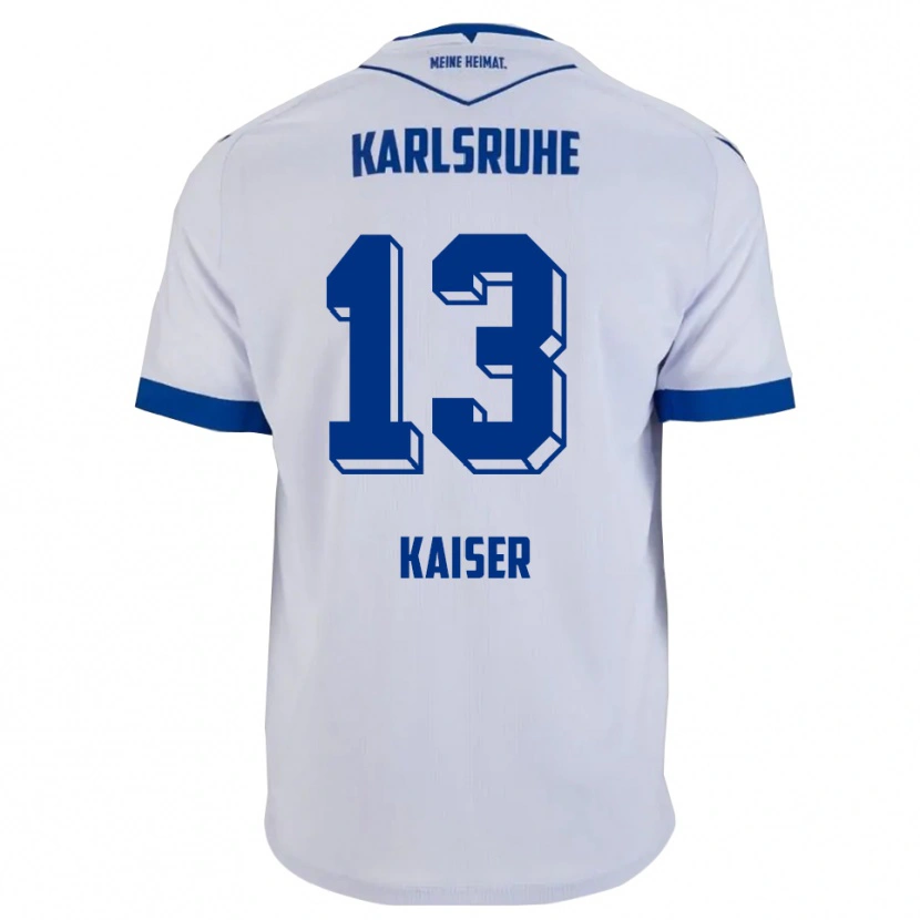 DanxenキッズMarc Kaiser#13白 青アウェイシャツ2025/26ジャージーユニフォーム