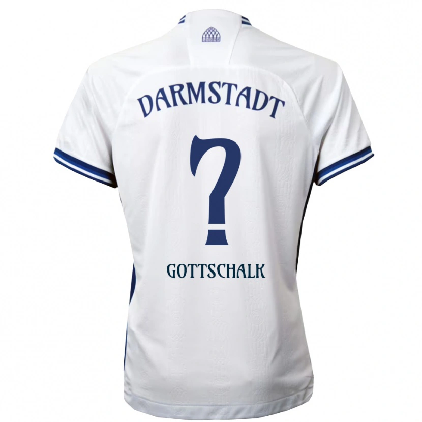 DanxenキッズTian Gottschalk#0白 青アウェイシャツ2025/26ジャージーユニフォーム