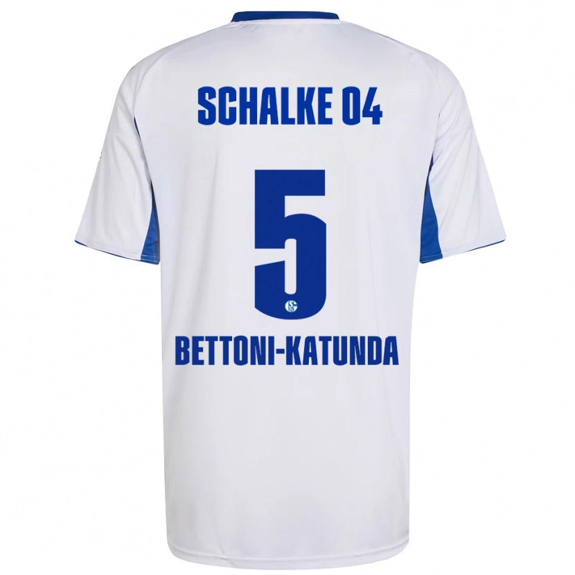 DanxenキッズClaudio Bettoni-Katunda#5白 青アウェイシャツ2025/26ジャージーユニフォーム