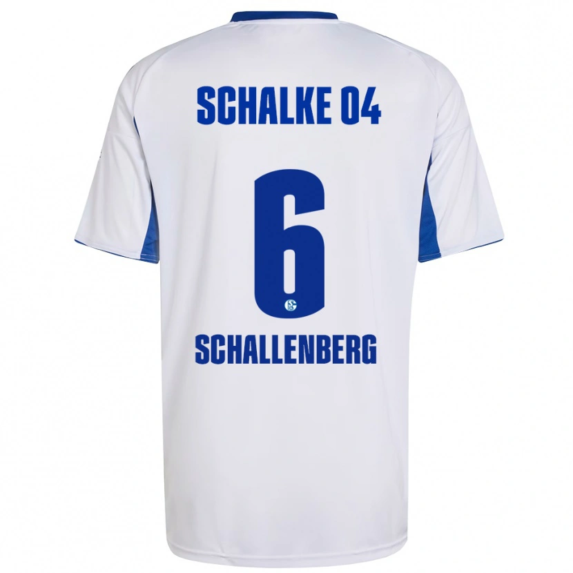 DanxenキッズRon Schallenberg#6白 青アウェイシャツ2025/26ジャージーユニフォーム