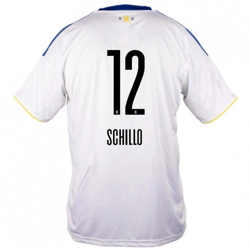 DanxenキッズJule Schillo#12白 青 黄アウェイシャツ2025/26ジャージーユニフォーム