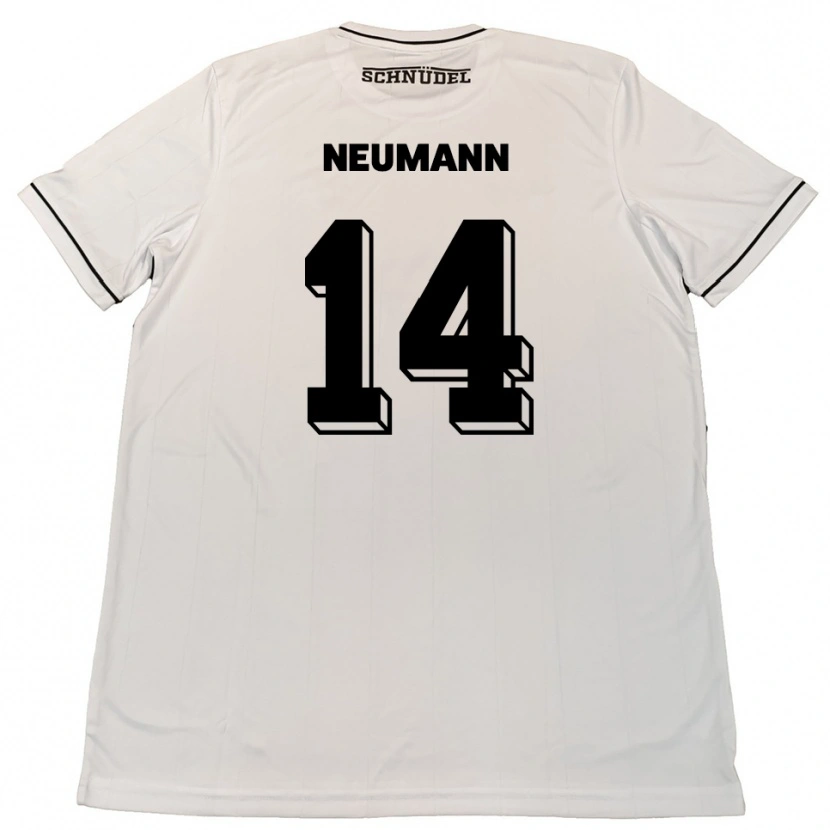 DanxenキッズFelix Neumann#14白 黒アウェイシャツ2025/26ジャージーユニフォーム