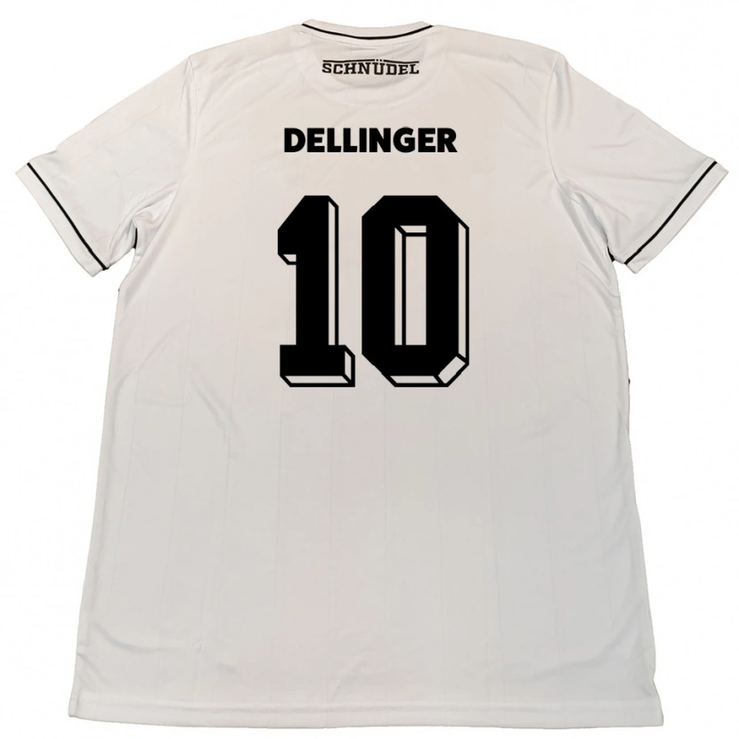 DanxenキッズMichael Dellinger#10白 黒アウェイシャツ2025/26ジャージーユニフォーム