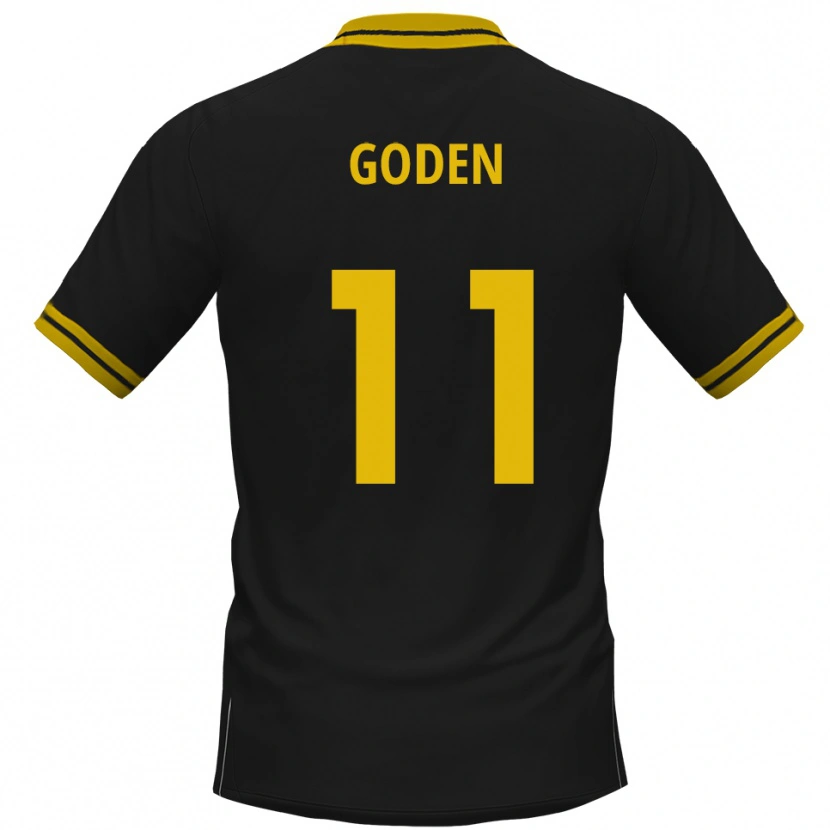 DanxenキッズKevin Goden#11黒 黄アウェイシャツ2025/26ジャージーユニフォーム