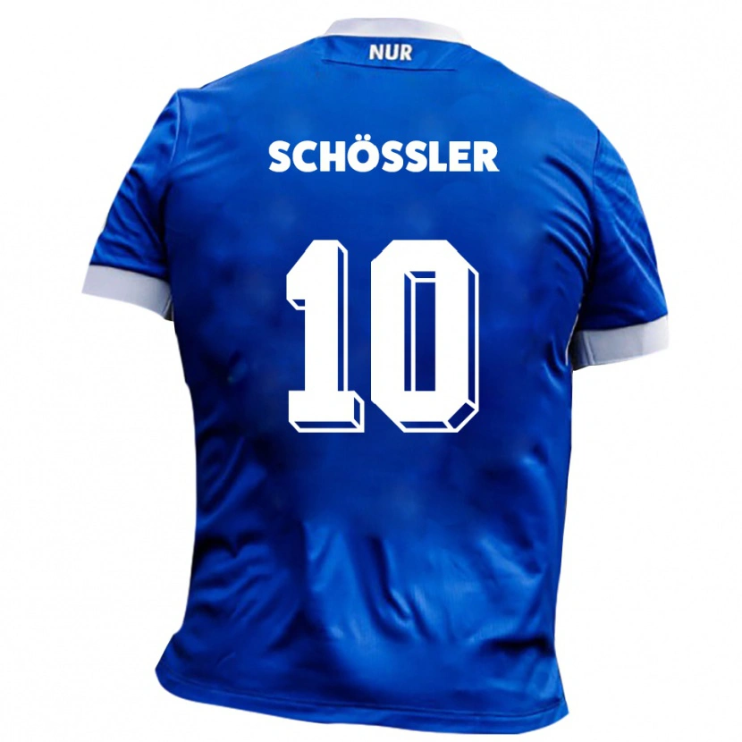 DanxenキッズMaris Schößler#10青 白アウェイシャツ2025/26ジャージーユニフォーム