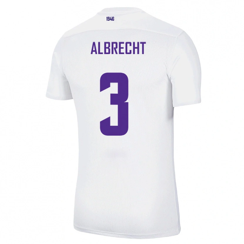 DanxenキッズBen Albrecht#3白 緑アウェイシャツ2025/26ジャージーユニフォーム