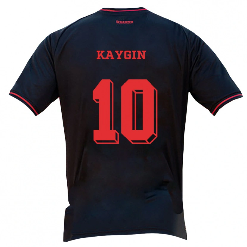 DanxenキッズDennis Kaygin#10黒 赤 白アウェイシャツ2025/26ジャージーユニフォーム