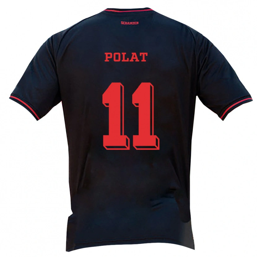 DanxenキッズArel Polat#11黒 赤 白アウェイシャツ2025/26ジャージーユニフォーム