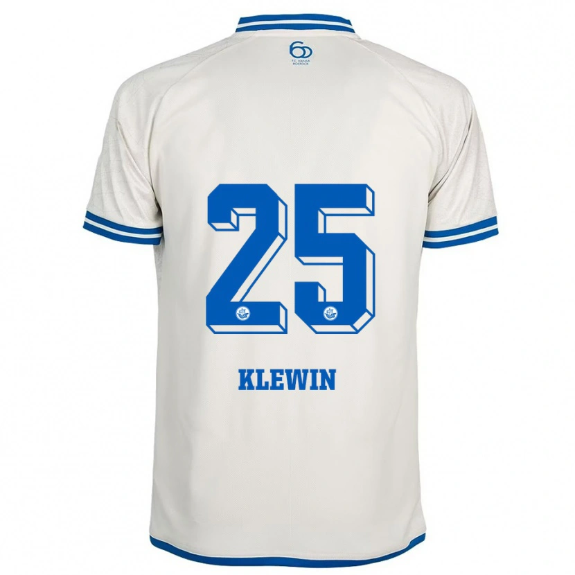 DanxenキッズPhilipp Klewin#25白 青アウェイシャツ2025/26ジャージーユニフォーム