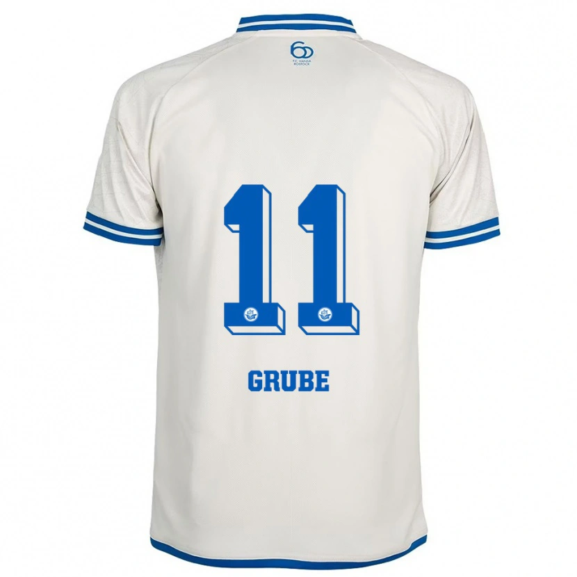 DanxenキッズPepe Grube#11白 青アウェイシャツ2025/26ジャージーユニフォーム