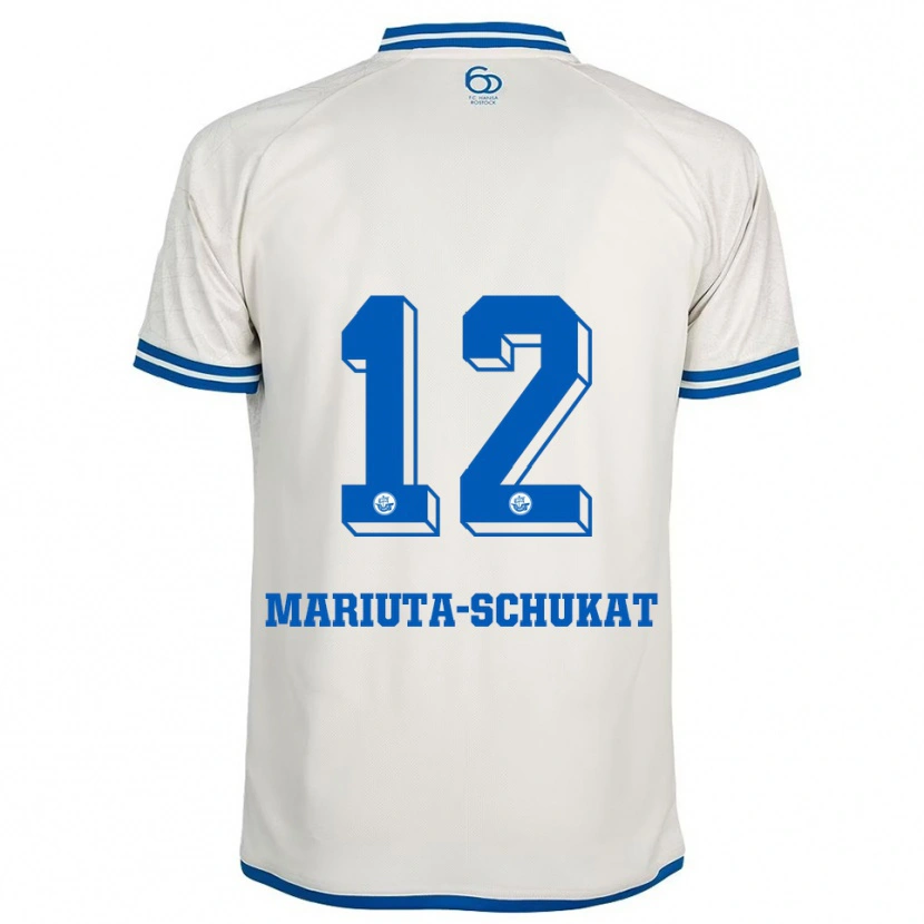 DanxenキッズLara Mariuta-Schukat#12白 青アウェイシャツ2025/26ジャージーユニフォーム
