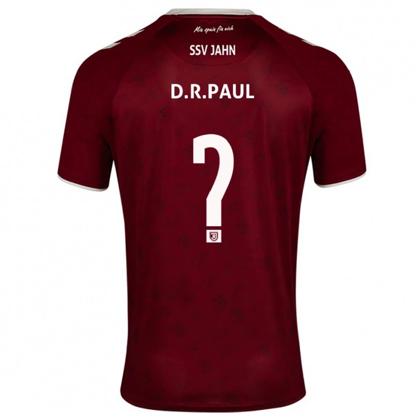 DanxenキッズDavid Rodríguez Paul#0バーガンディ 白アウェイシャツ2025/26ジャージーユニフォーム