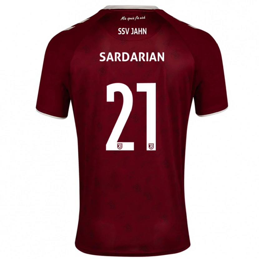 DanxenキッズAntony Sardarian#21バーガンディ 白アウェイシャツ2025/26ジャージーユニフォーム