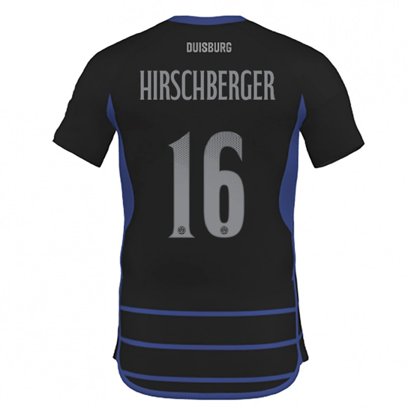 DanxenキッズIsabell Hirschberger#16黒 青アウェイシャツ2025/26ジャージーユニフォーム