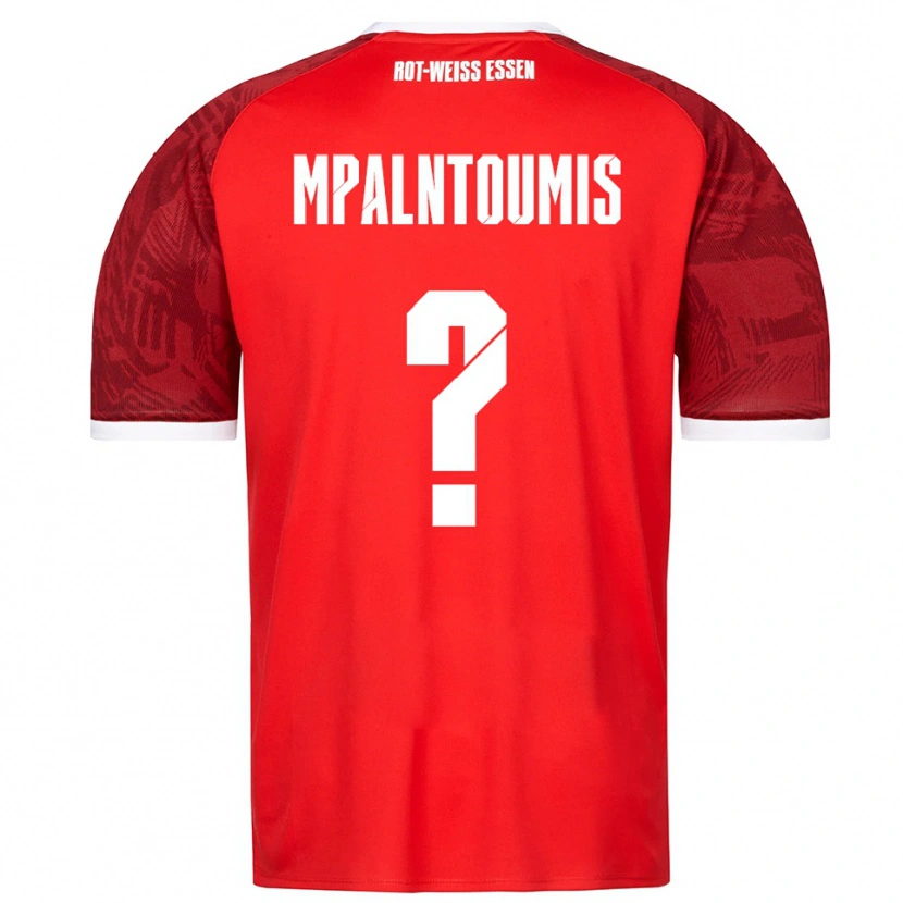 DanxenキッズIlias Mpalntoumis#0赤 バーガンディ 白アウェイシャツ2025/26ジャージーユニフォーム