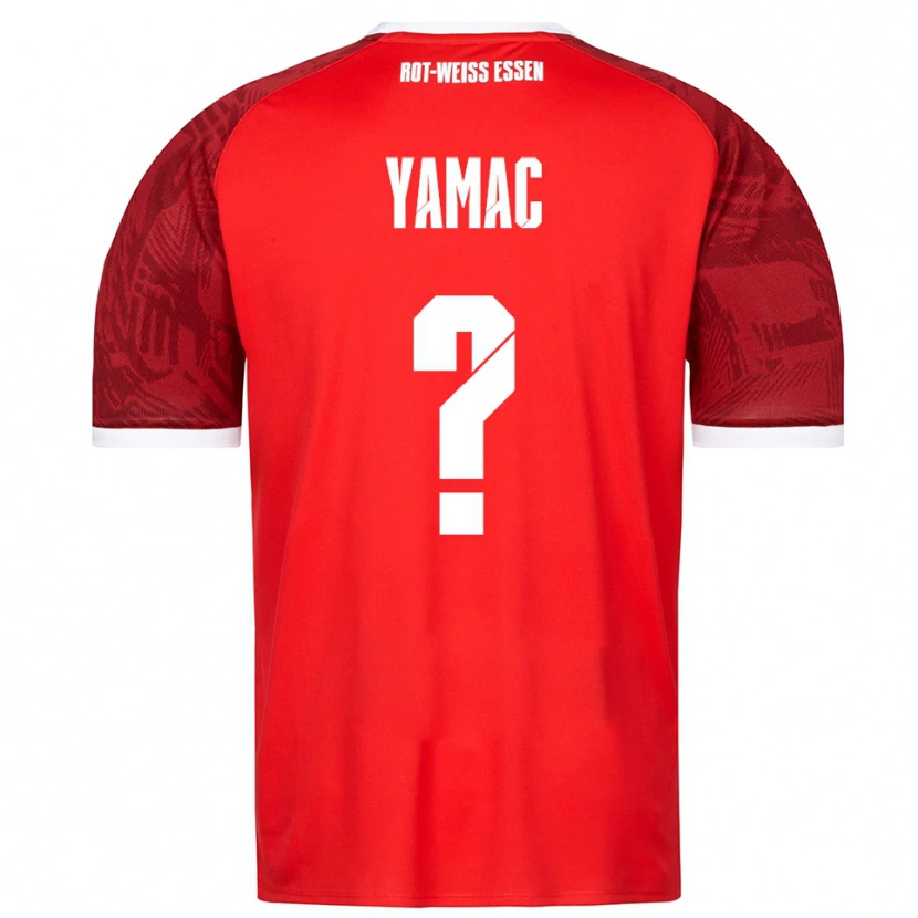DanxenキッズEnsar Yamac#0赤 バーガンディ 白アウェイシャツ2025/26ジャージーユニフォーム
