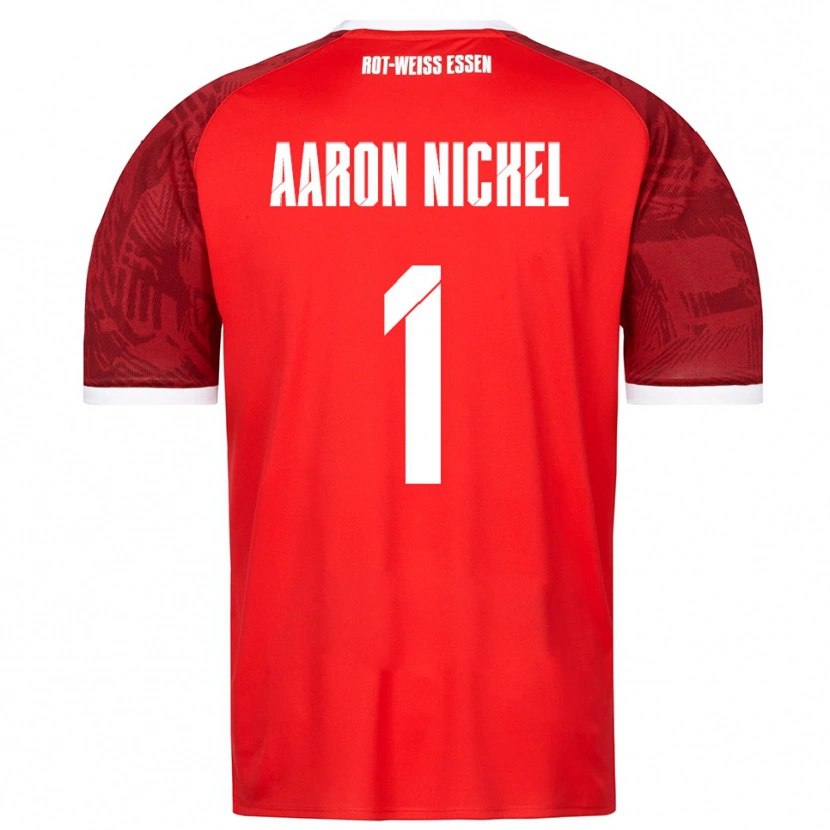 DanxenキッズArvit Aaron Nickel#1赤 バーガンディ 白アウェイシャツ2025/26ジャージーユニフォーム