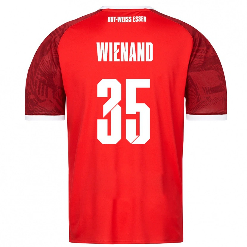 DanxenキッズFelix Wienand#35赤 バーガンディ 白アウェイシャツ2025/26ジャージーユニフォーム