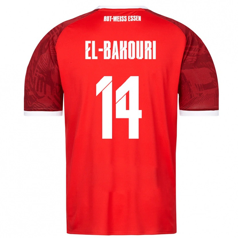 DanxenキッズIbrahim El-Bakouri#14赤 バーガンディ 白アウェイシャツ2025/26ジャージーユニフォーム