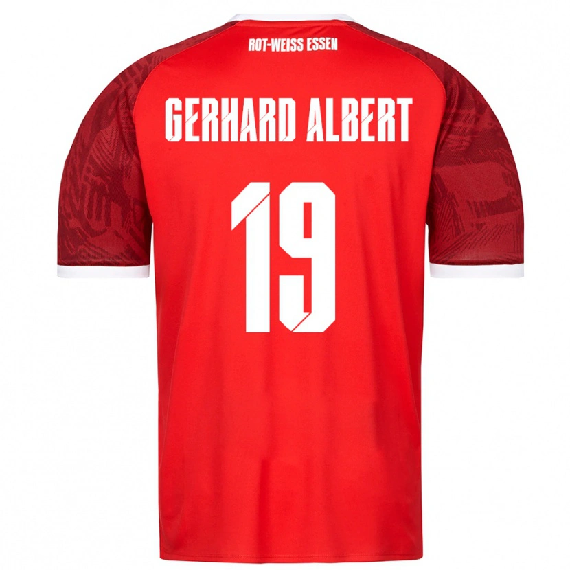 DanxenキッズNaufal Driss Gerhard Albert#19赤 バーガンディ 白アウェイシャツ2025/26ジャージーユニフォーム