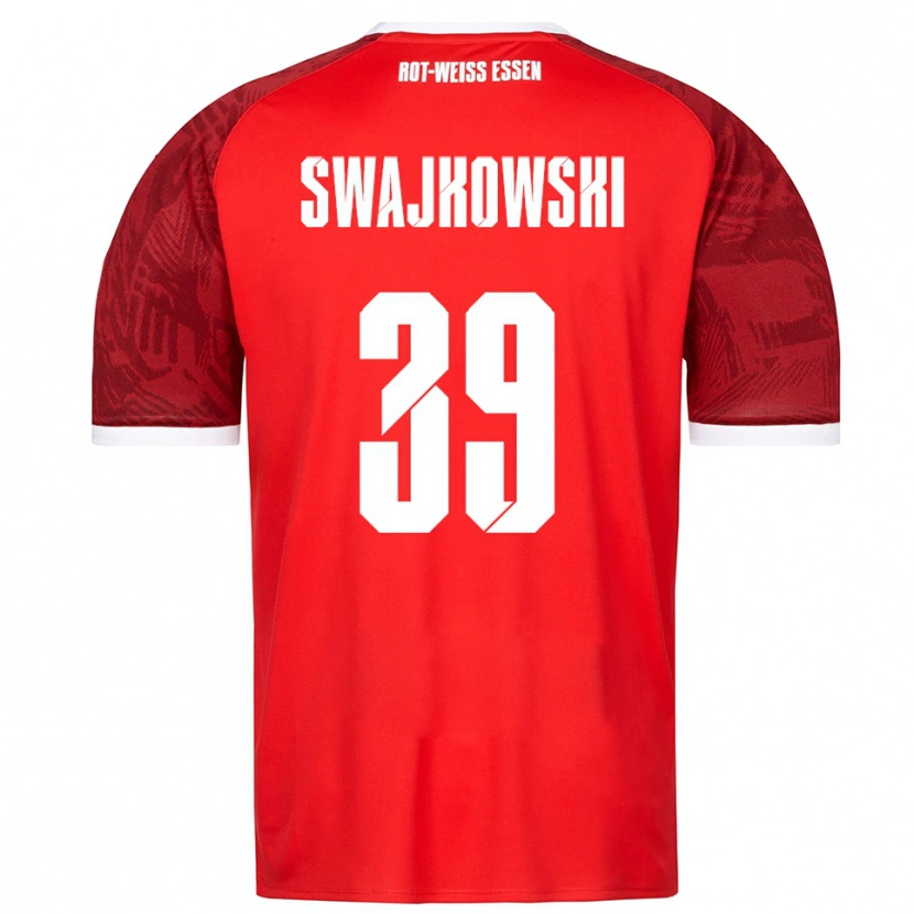 DanxenキッズGianluca Swajkowski#39赤 バーガンディ 白アウェイシャツ2025/26ジャージーユニフォーム