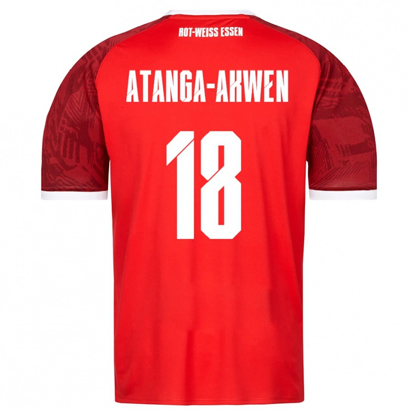 DanxenキッズRandy-Tamufor Atanga-Akwen#18赤 バーガンディ 白アウェイシャツ2025/26ジャージーユニフォーム