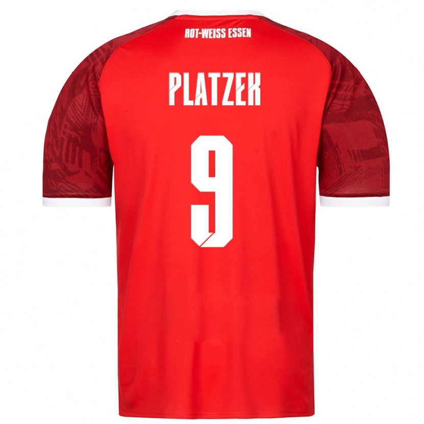DanxenキッズMarcel Platzek#9赤 バーガンディ 白アウェイシャツ2025/26ジャージーユニフォーム