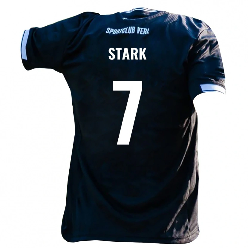 DanxenキッズJulian Stark#7黒 白アウェイシャツ2025/26ジャージーユニフォーム