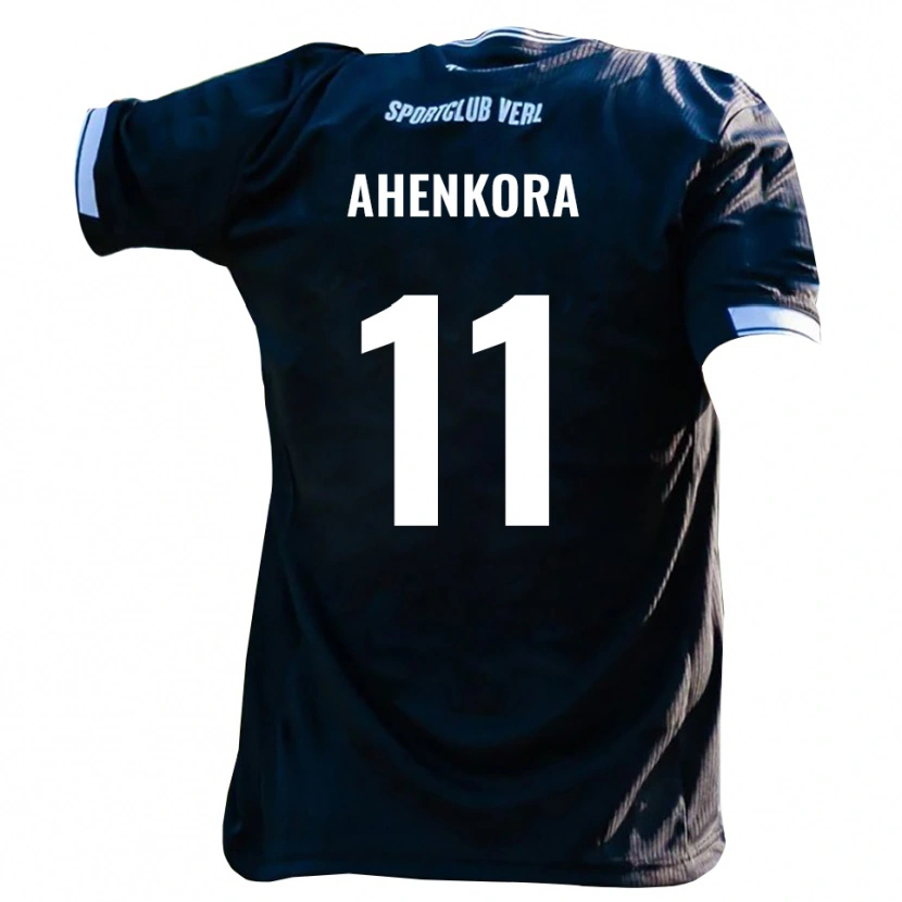 DanxenキッズLouis Ahenkora#11黒 白アウェイシャツ2025/26ジャージーユニフォーム