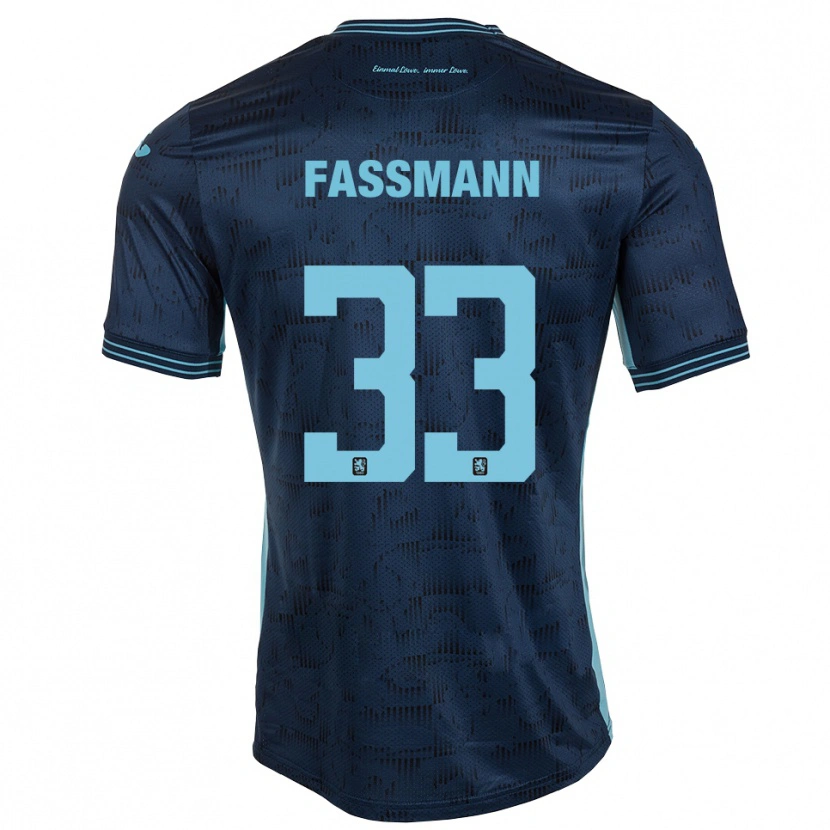 DanxenキッズLasse Faßmann#33ロイヤルブルーアウェイシャツ2025/26ジャージーユニフォーム