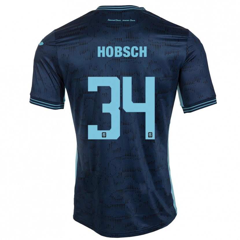 DanxenキッズPatrick Hobsch#34ロイヤルブルーアウェイシャツ2025/26ジャージーユニフォーム