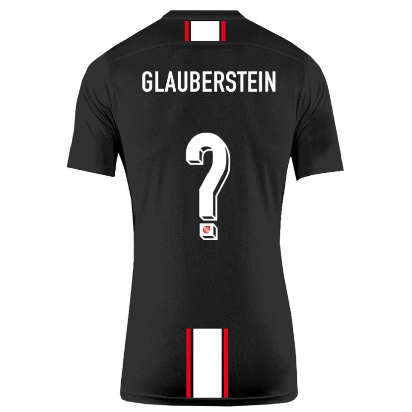 DanxenキッズJonas Glauberstein#0黒 白アウェイシャツ2025/26ジャージーユニフォーム