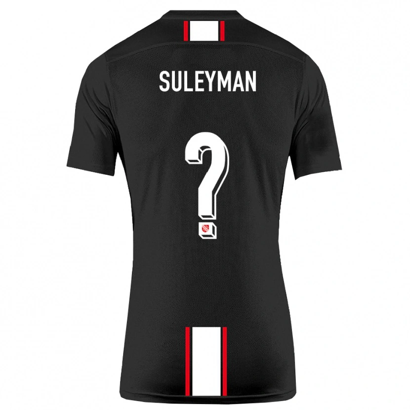 DanxenキッズDildar-Diego Suleyman#0黒 白アウェイシャツ2025/26ジャージーユニフォーム