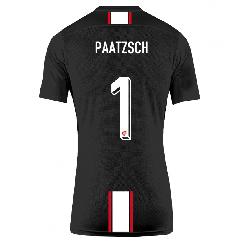 DanxenキッズPascal Paatzsch#1黒 白アウェイシャツ2025/26ジャージーユニフォーム