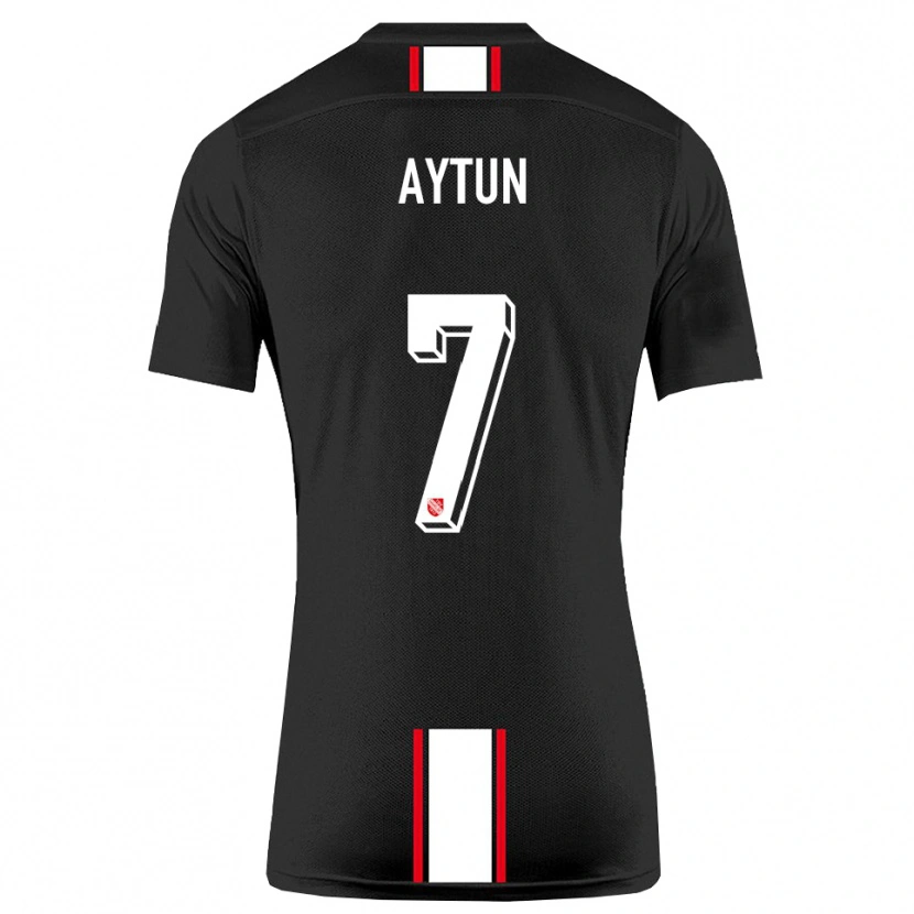 DanxenキッズEmre Aytun#7黒 白アウェイシャツ2025/26ジャージーユニフォーム