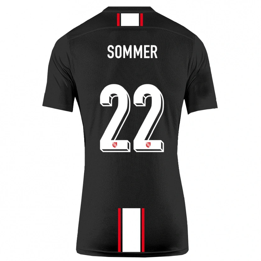 DanxenキッズLeon Sommer#22黒 白アウェイシャツ2025/26ジャージーユニフォーム