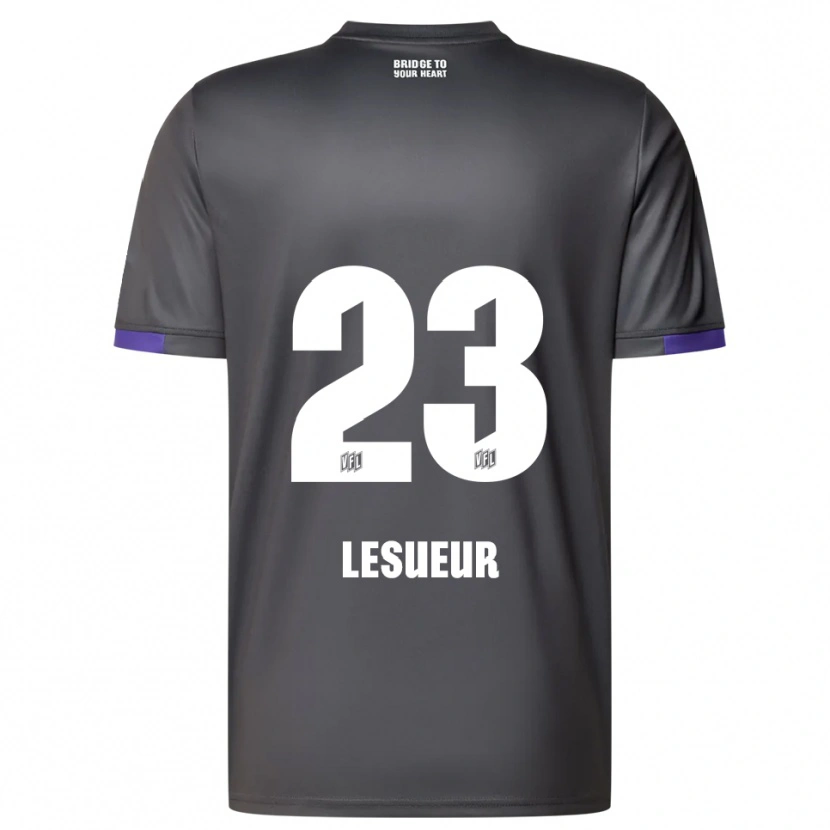 DanxenキッズTony Lesueur#23灰色 紫アウェイシャツ2025/26ジャージーユニフォーム