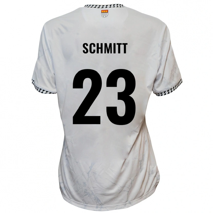 DanxenキッズBruno Schmitt#23白 黒アウェイシャツ2025/26ジャージーユニフォーム