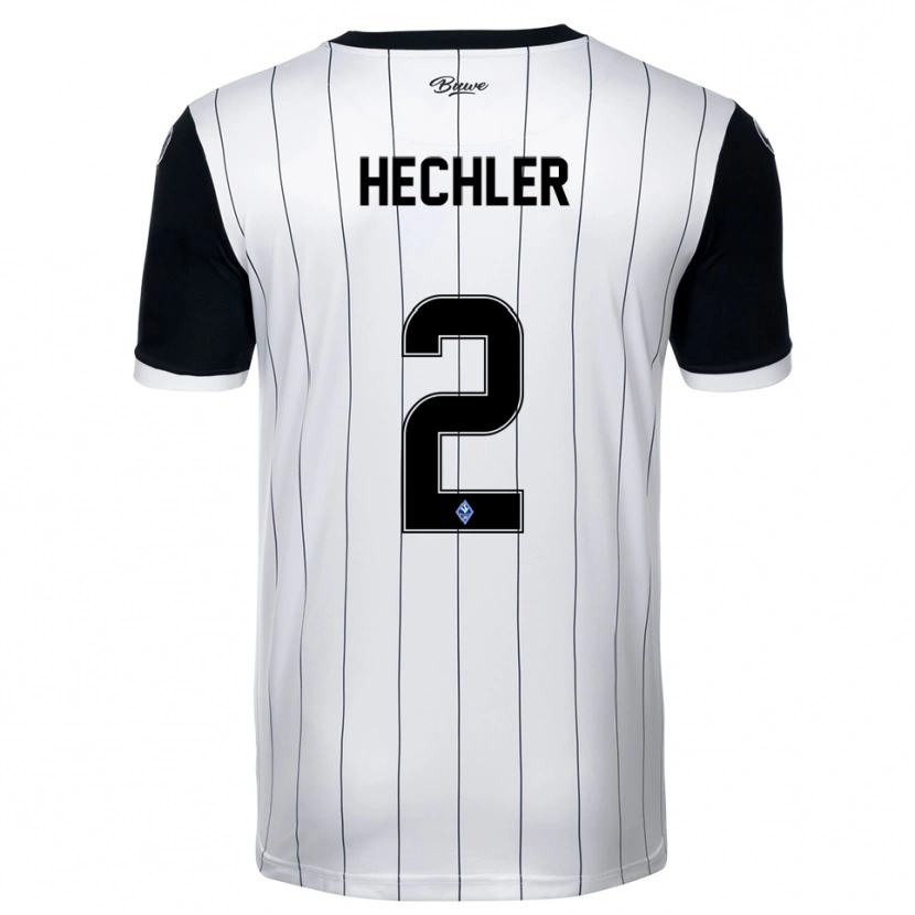 DanxenキッズSilas Hechler#2白 黒アウェイシャツ2025/26ジャージーユニフォーム