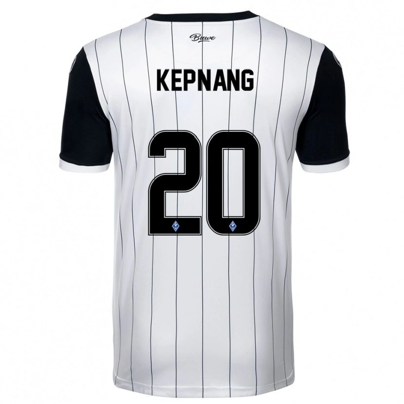 DanxenキッズJason Kepnang#20白 黒アウェイシャツ2025/26ジャージーユニフォーム