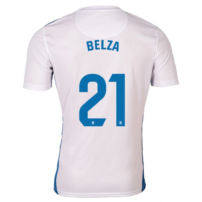 DanxenメンズJesús Belza#21白 青ホームシャツ2025/26ジャージーユニフォーム
