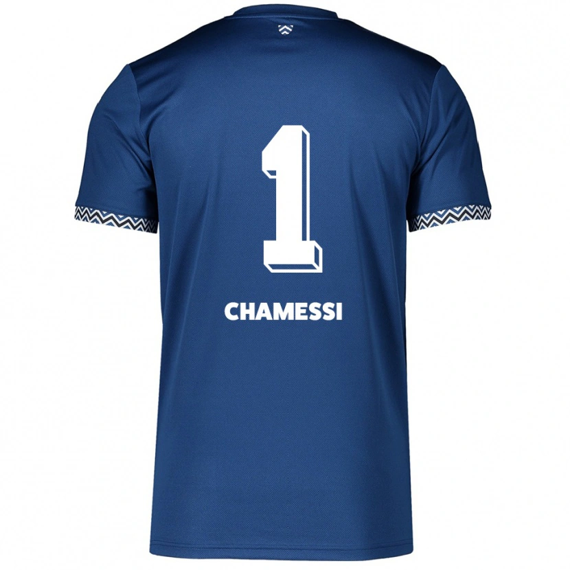 DanxenメンズIan Chamessi#1紺 白ホームシャツ2025/26ジャージーユニフォーム
