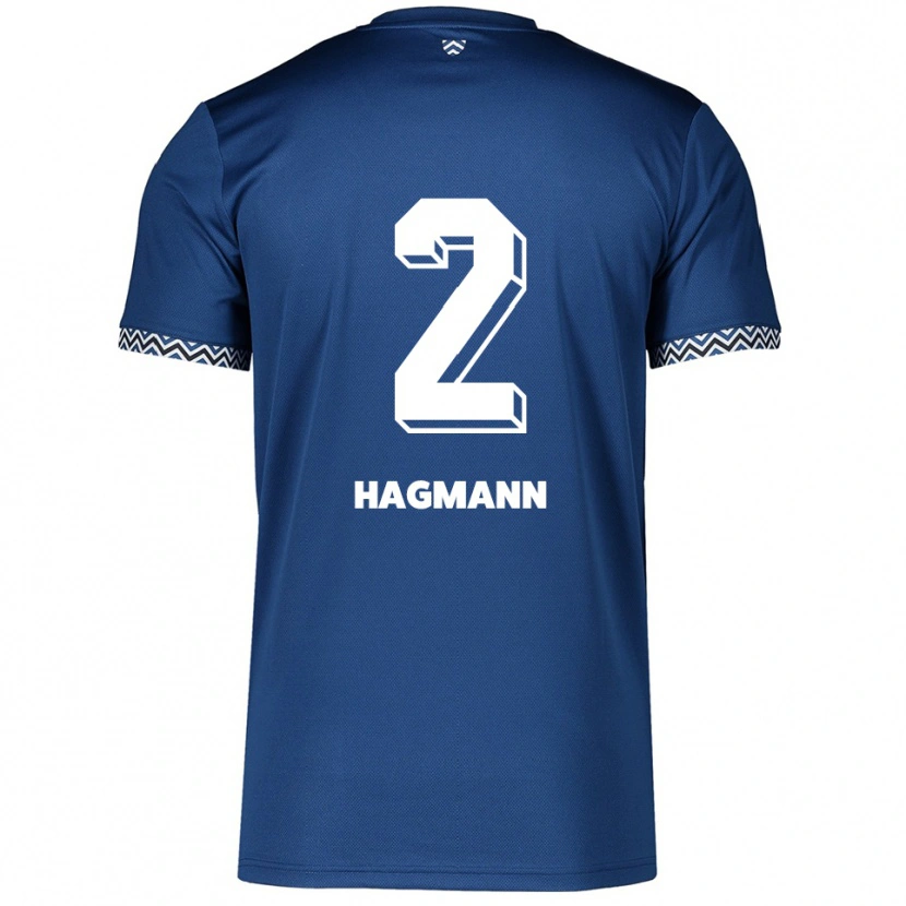 DanxenメンズFelix Hagmann#2紺 白ホームシャツ2025/26ジャージーユニフォーム