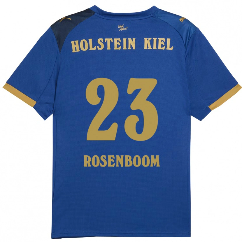 DanxenメンズLasse Rosenboom#23青 金ホームシャツ2025/26ジャージーユニフォーム