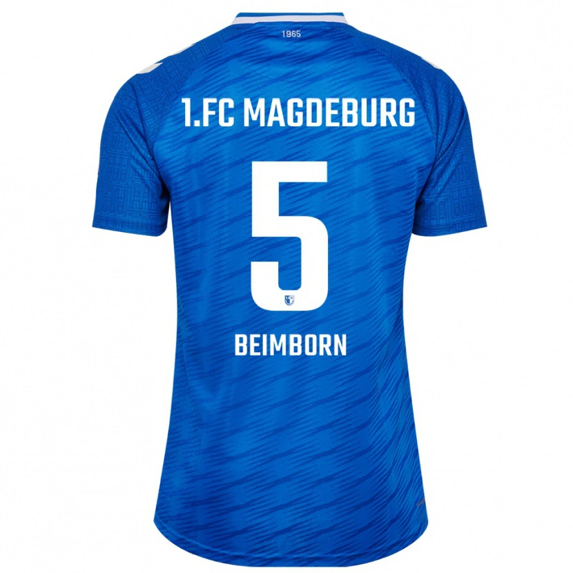 DanxenメンズLeander Beimborn#5青 白ホームシャツ2025/26ジャージーユニフォーム