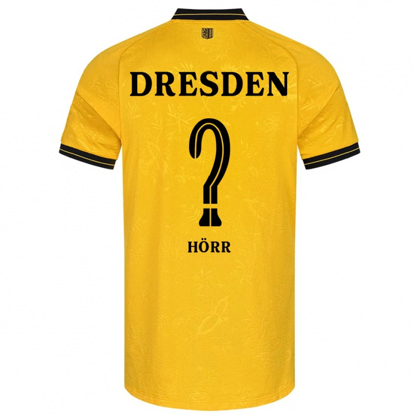 DanxenメンズAnnemarie Hörr#0黄 黒ホームシャツ2025/26ジャージーユニフォーム