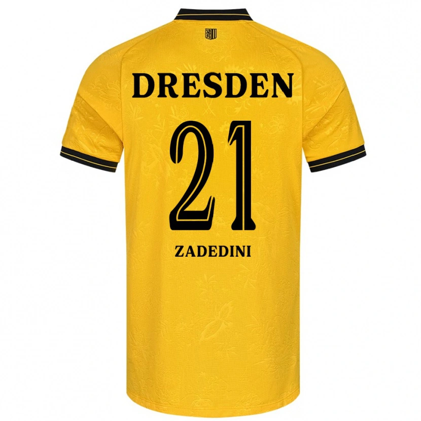 DanxenメンズSkerd Zadedini#21黄 黒ホームシャツ2025/26ジャージーユニフォーム