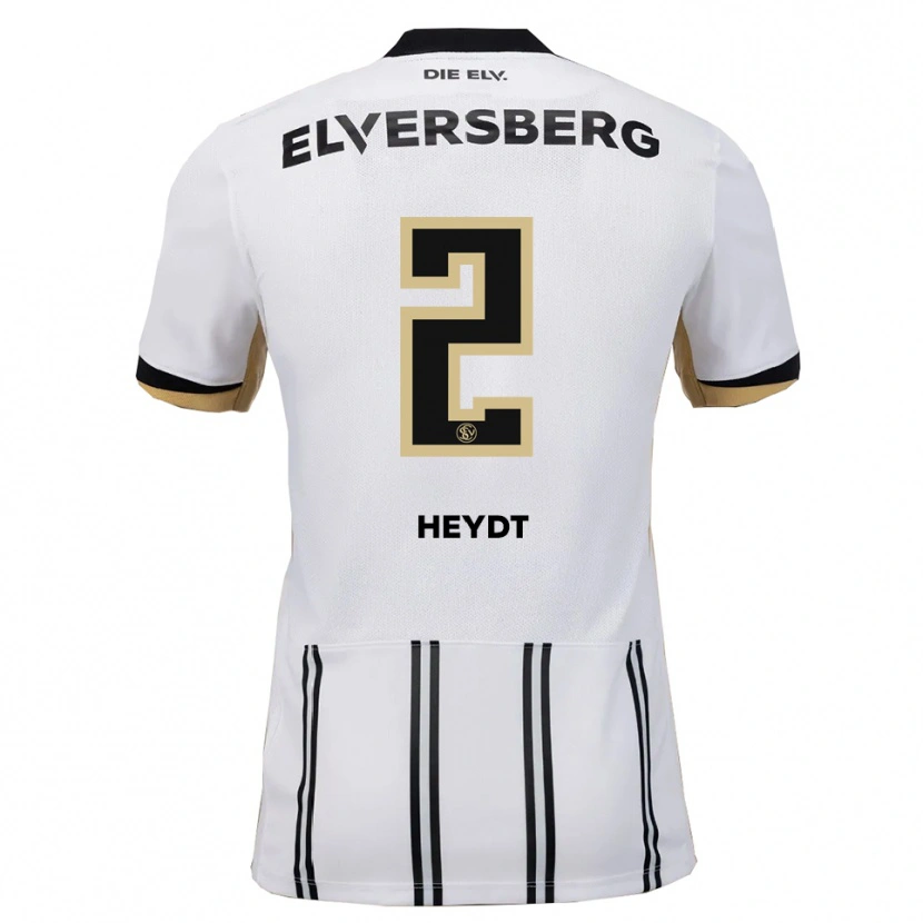 DanxenメンズRobin Heydt#2白 黒ホームシャツ2025/26ジャージーユニフォーム